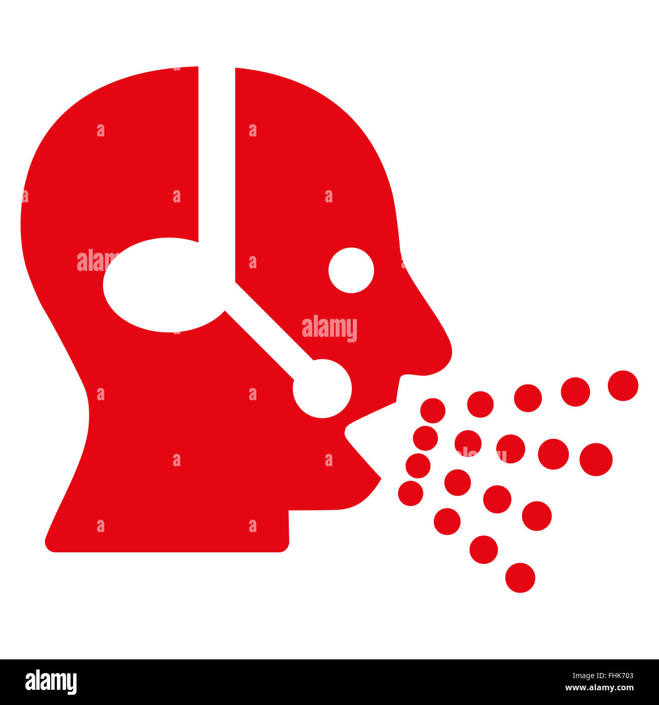 Operator Speech Icon Stock Photo - Alamy