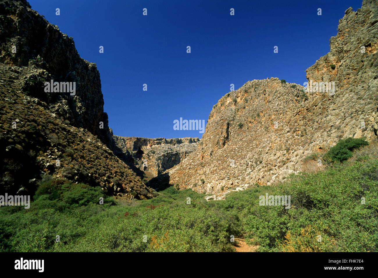 Greece, Crete, Kato Zakros, Dead's Gorge Stock Photo