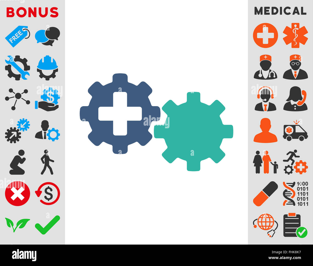 Medical Process Icon Stock Photo - Alamy
