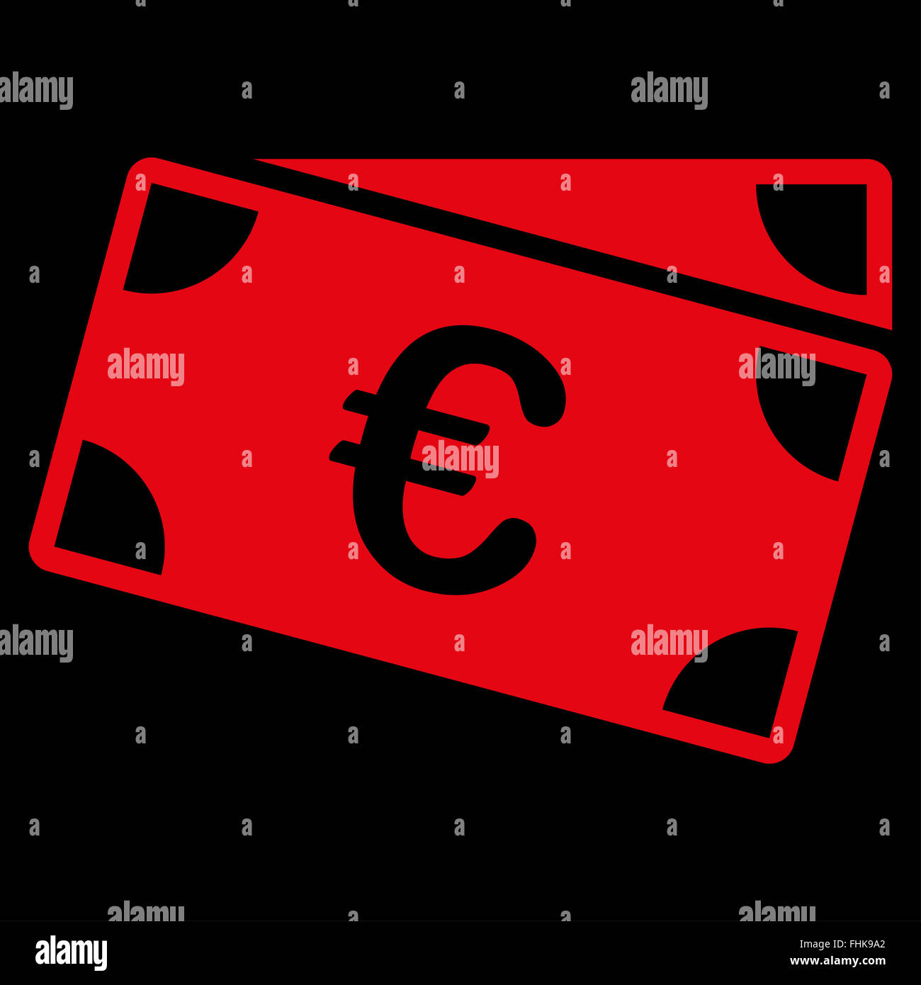 Euro Banknotes Icon Stock Photo - Alamy