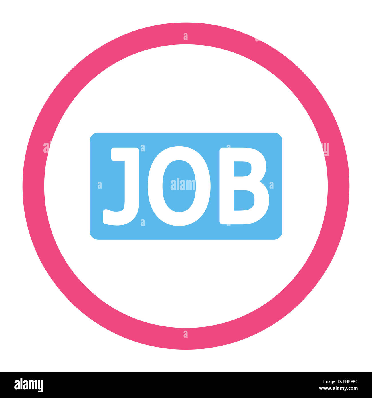 Job flat pink and blue colors rounded glyph icon Stock Photo - Alamy