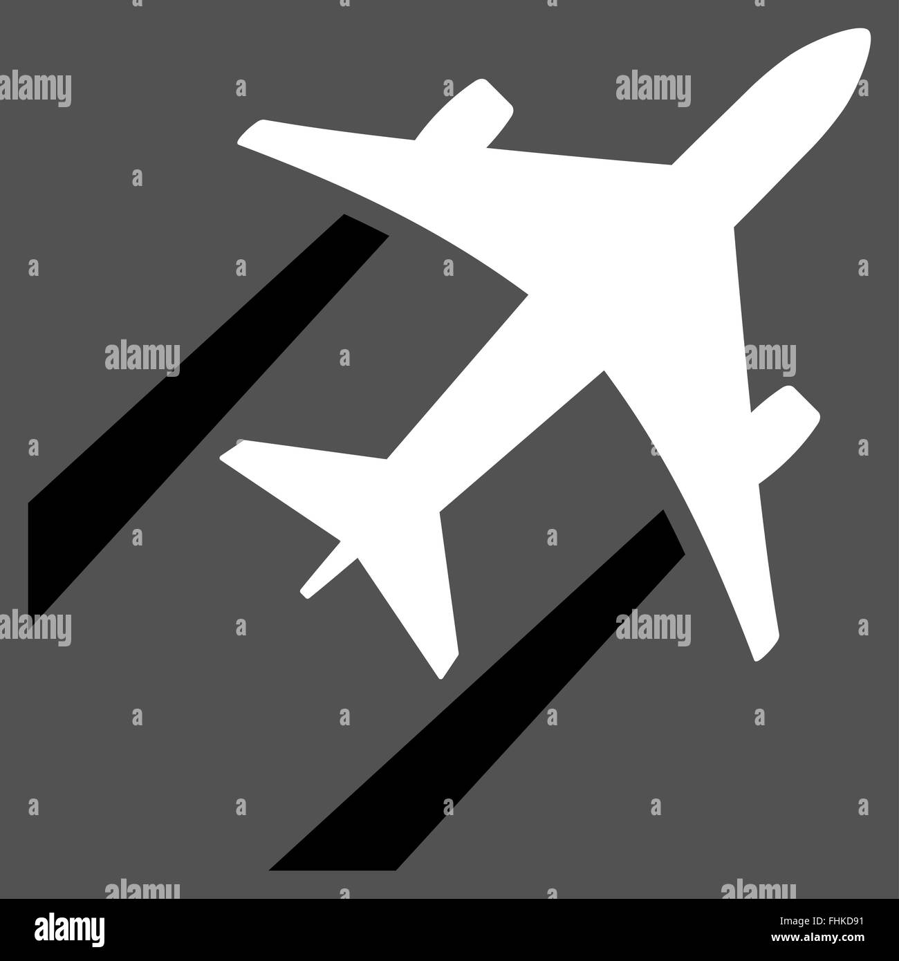 Air Jet Trace Flat Icon Stock Photo