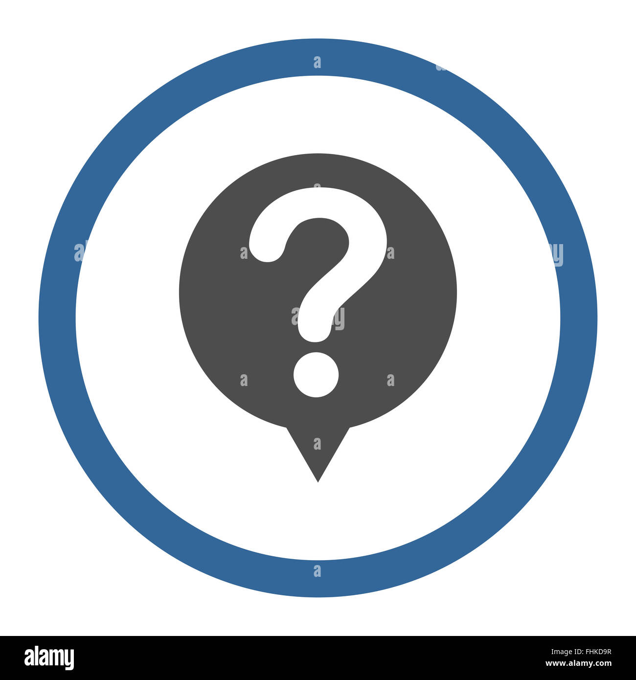 Status flat cobalt and gray colors rounded raster icon Stock Photo - Alamy