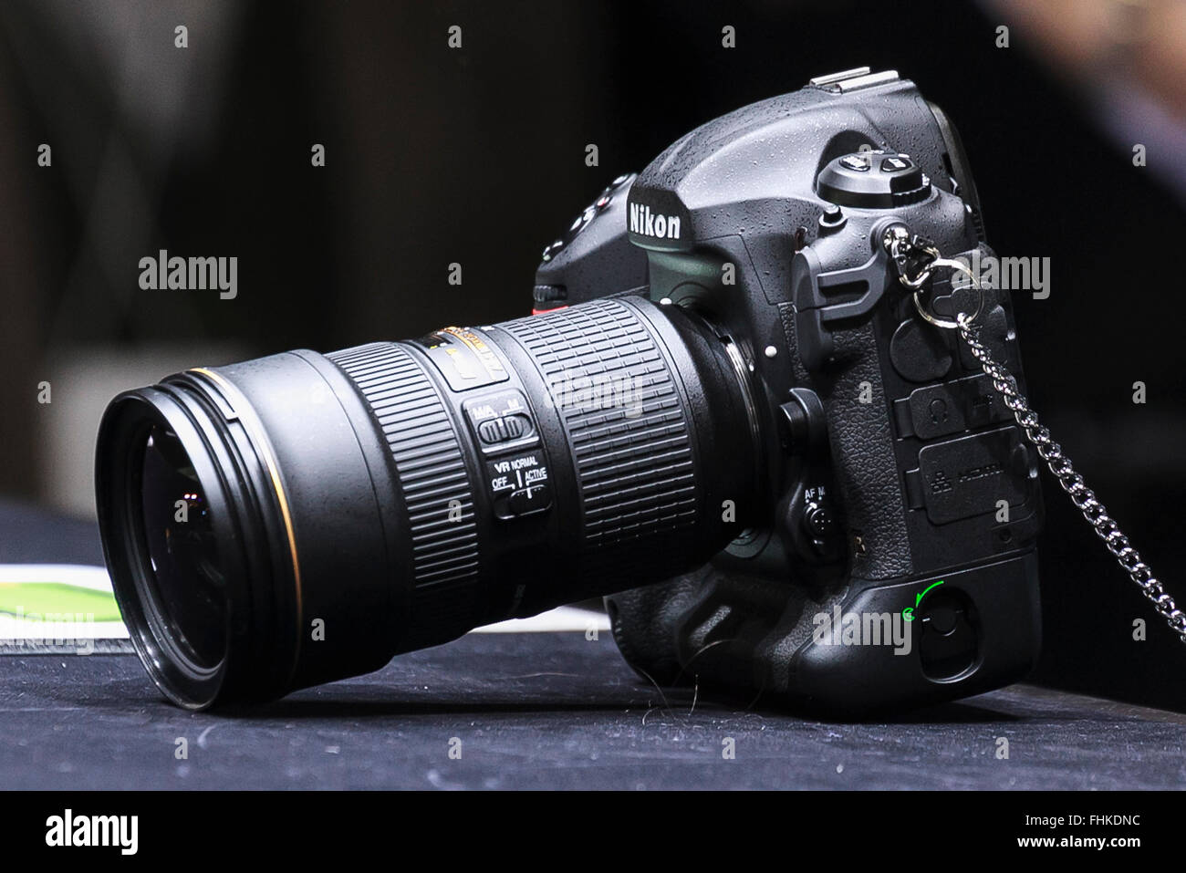 New camera Nikon D5 on display at the CP 2016 Camera & Imaging Show on  February 25, 2016, in Yokohama, Japan. CP is the biggest camera and photo  imaging showcase in Japan