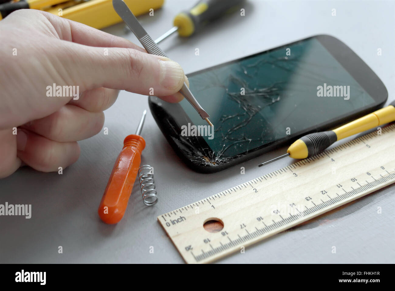 Repair Of Mobile Stock Photo