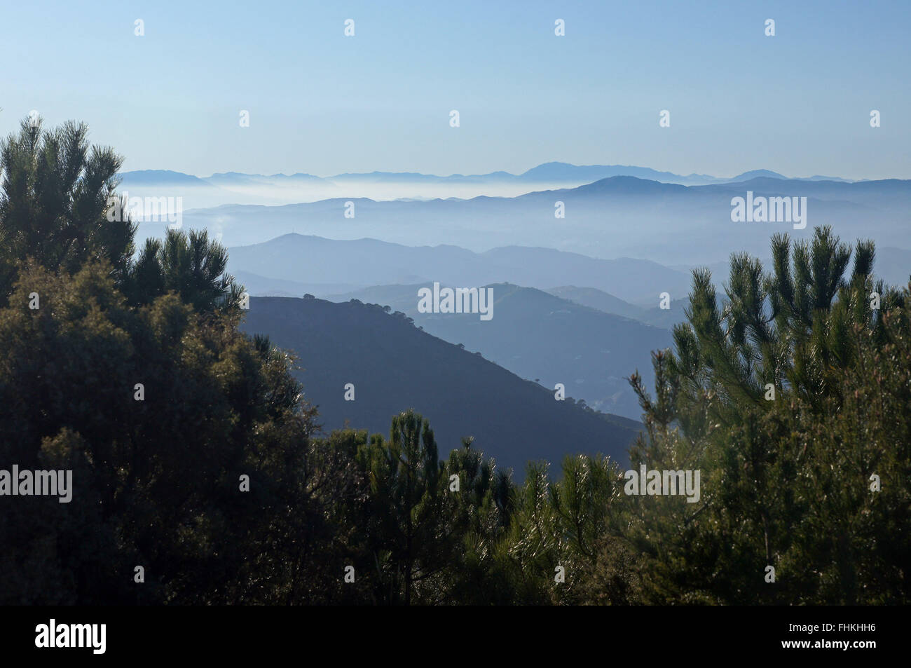 The Sierra Almijara mountains Stock Photo