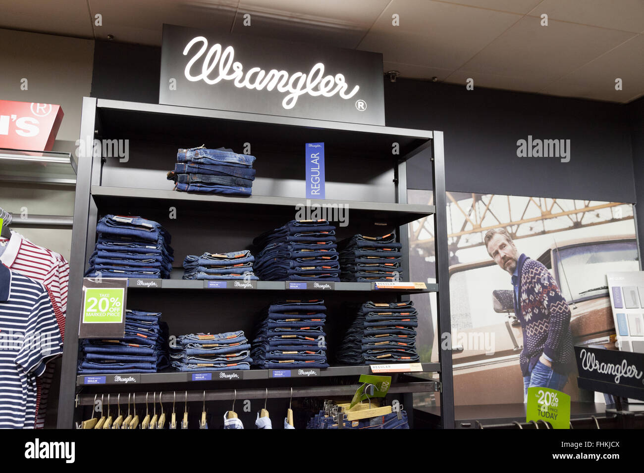 Wrangler jeans hi-res stock photography and images - Alamy