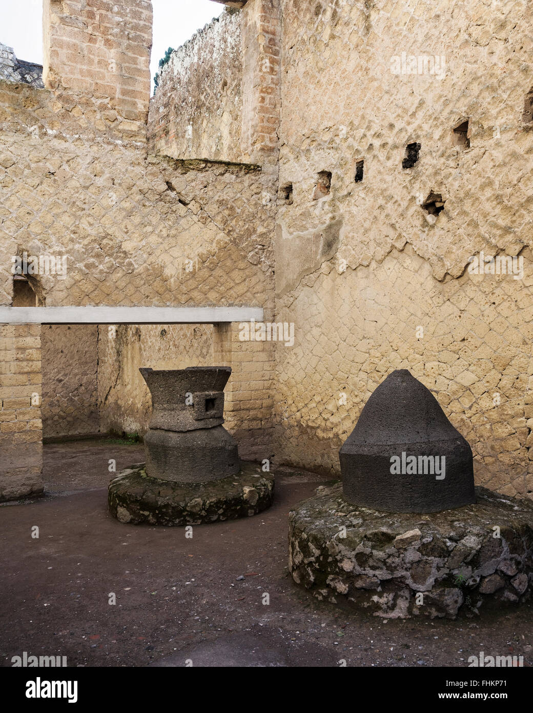 Bakery Of Patulcus Felix In The Ruins Of Herculaneum Stock Photo Alamy bakery-of-patulcus-felix-in-the-ruins-of-herculaneum-stock-photo-alamy
