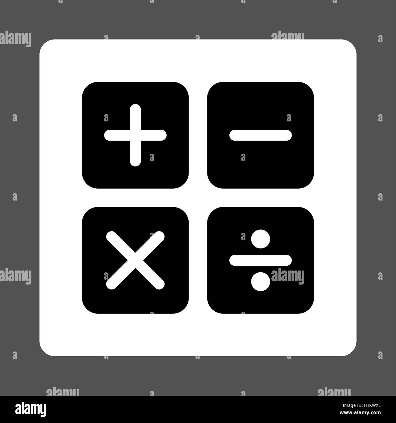 Plus minus divide multiply Black and White Stock Photos & Images - Alamy