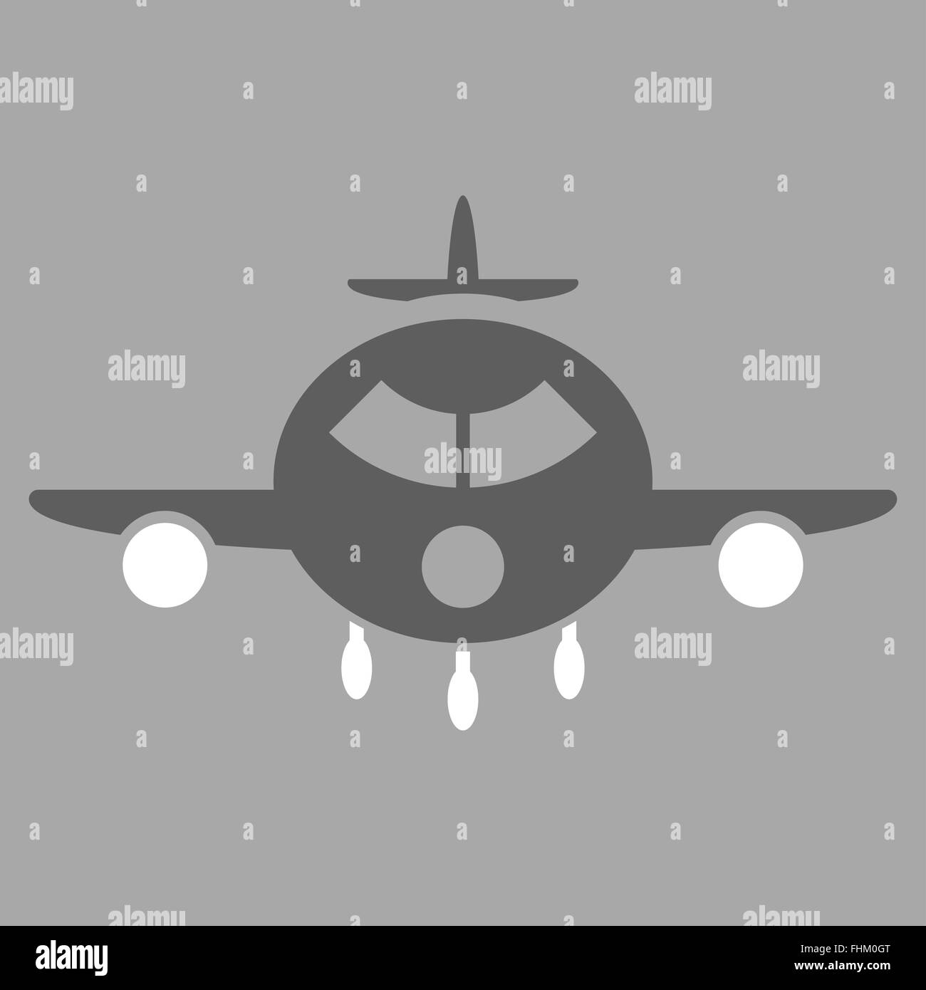 Cargo Aircraft Flat Icon Stock Photo - Alamy