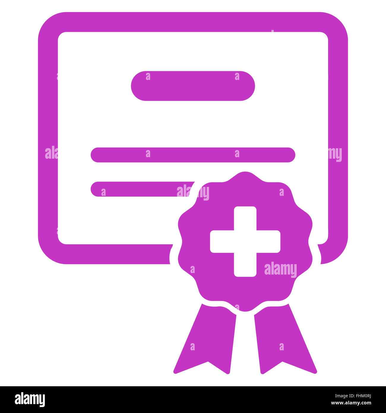 Medical Certification Icon Stock Photo Alamy