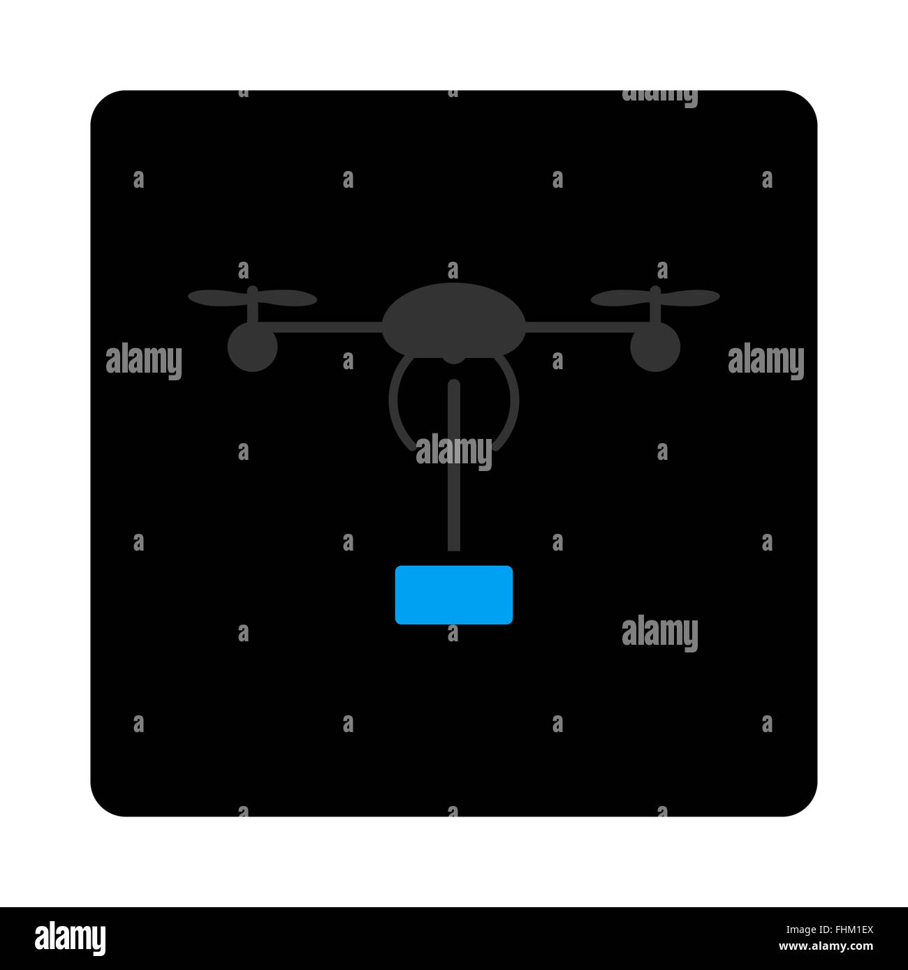 Copter shipment icon Stock Photo - Alamy
