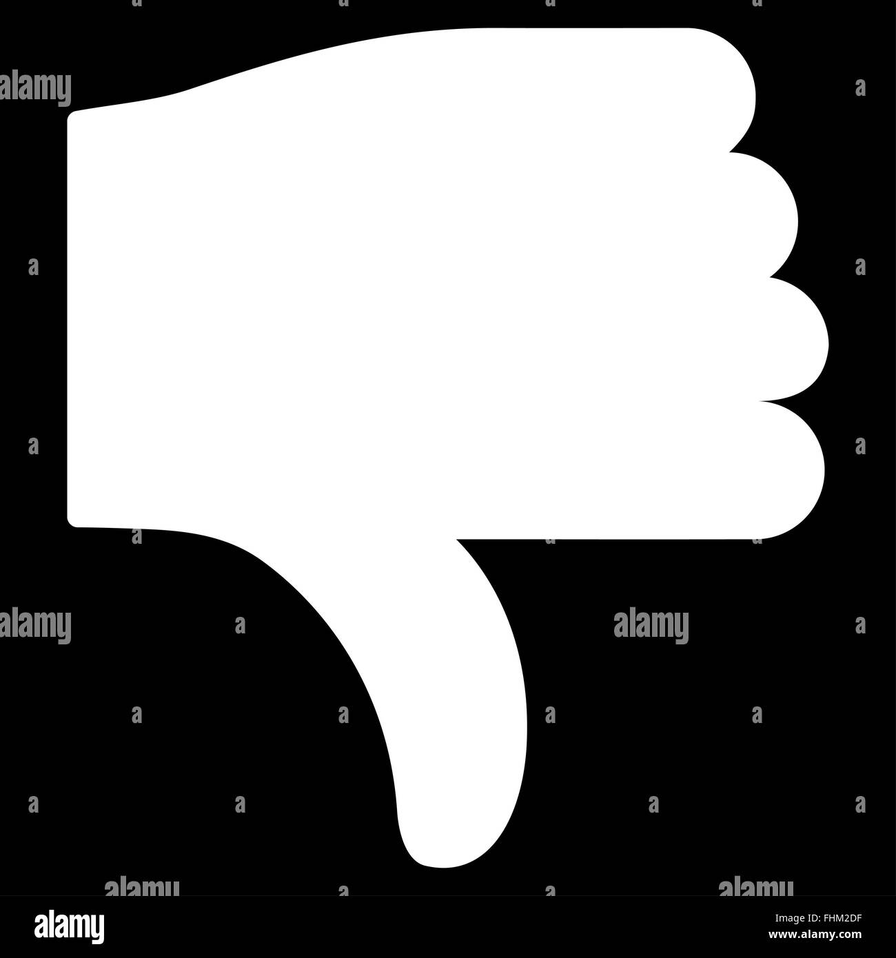 Thumb down icon from Basic Plain Icon Set Stock Photo - Alamy