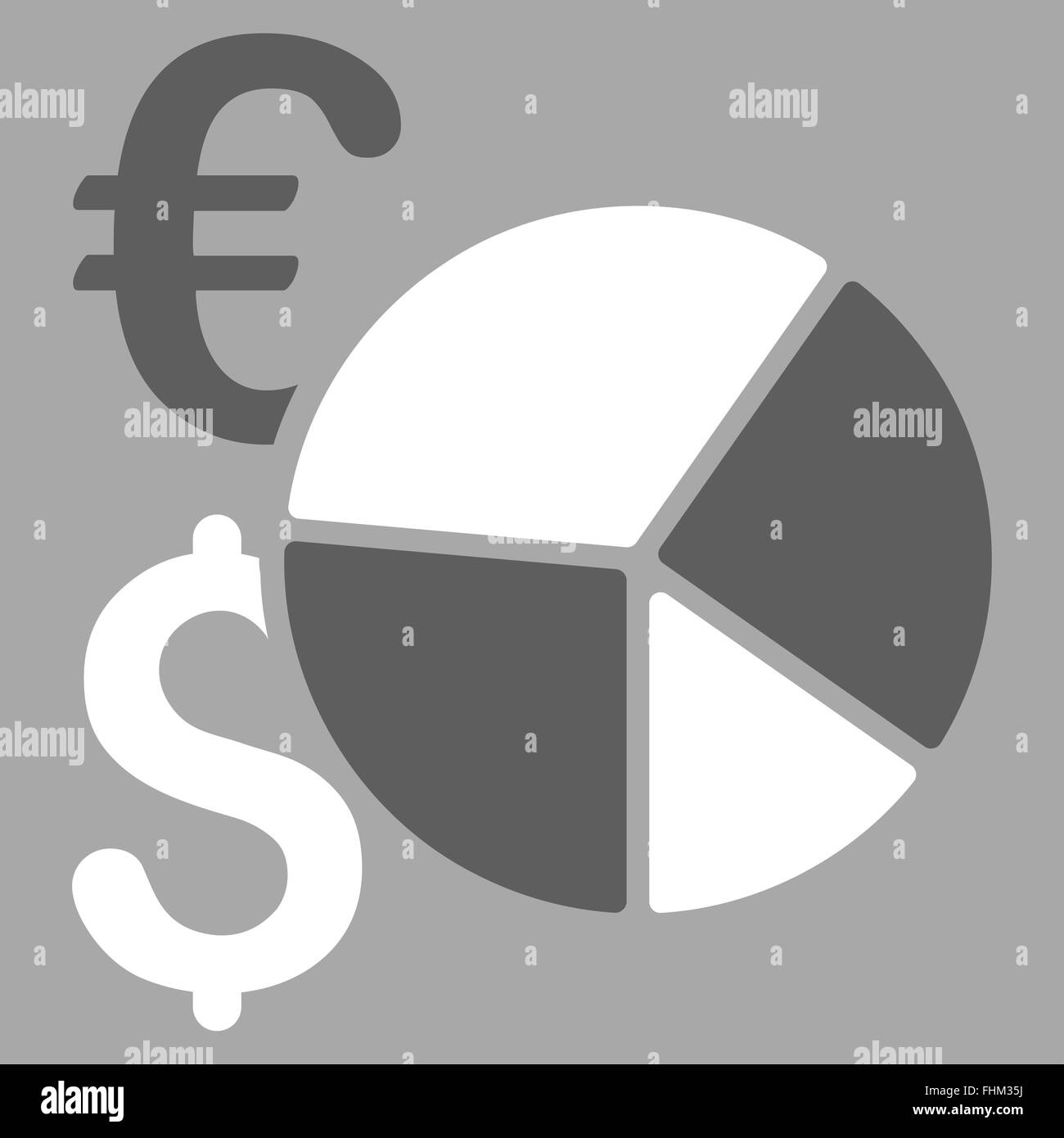 Financial Pie Chart Icon Stock Photo - Alamy