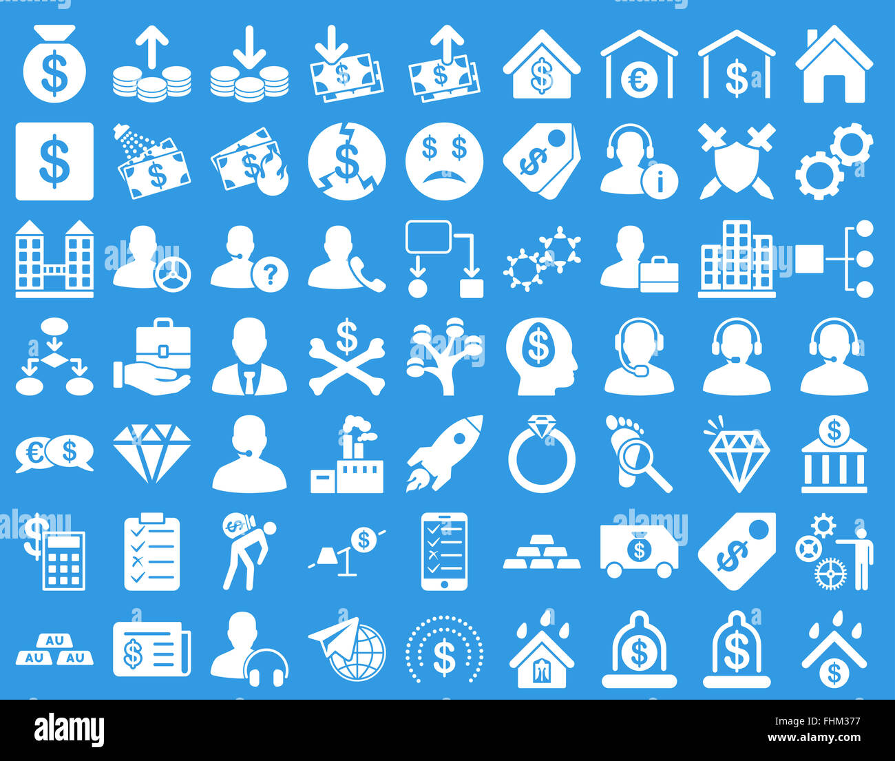 Commerce Icon Set Stock Photo - Alamy
