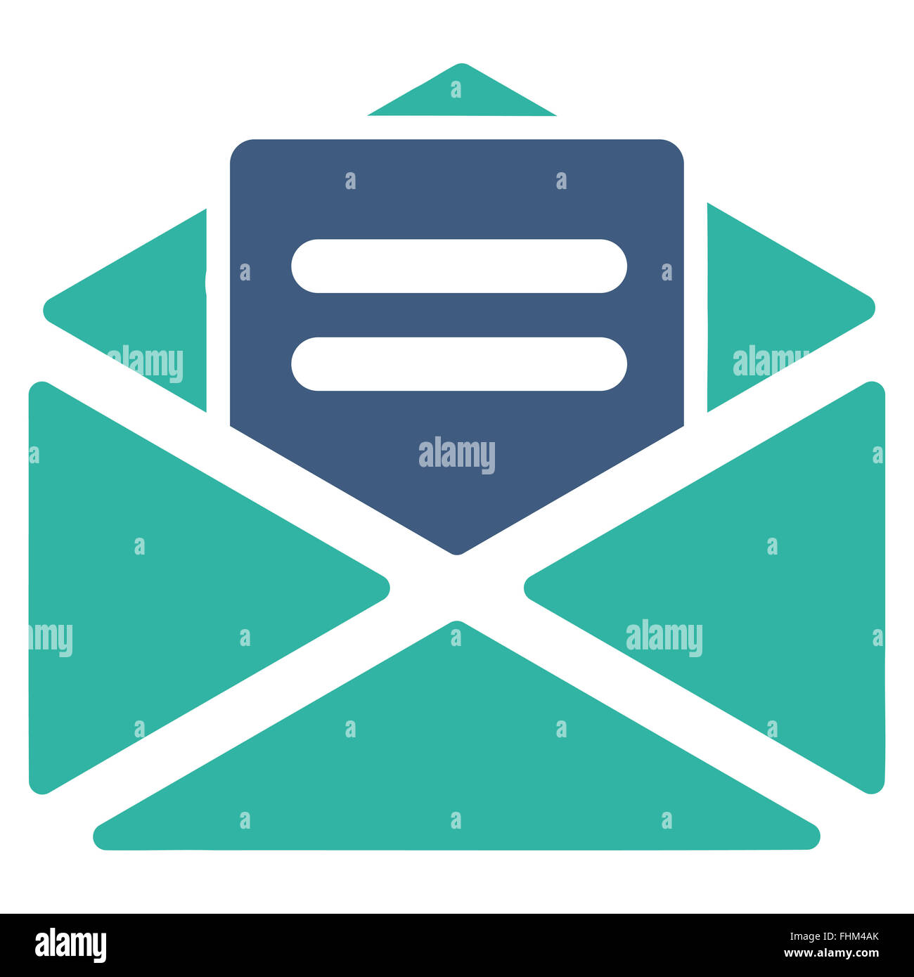 White email icon form cyan hi-res stock photography and images - Alamy