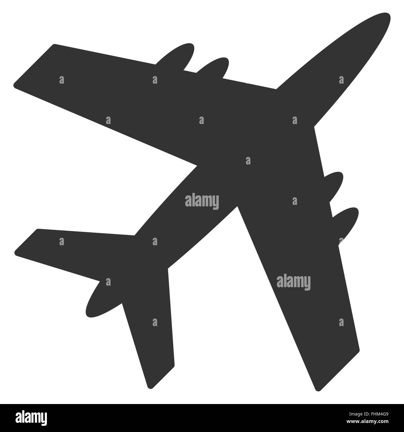 Aircraft Flat Icon Stock Photo