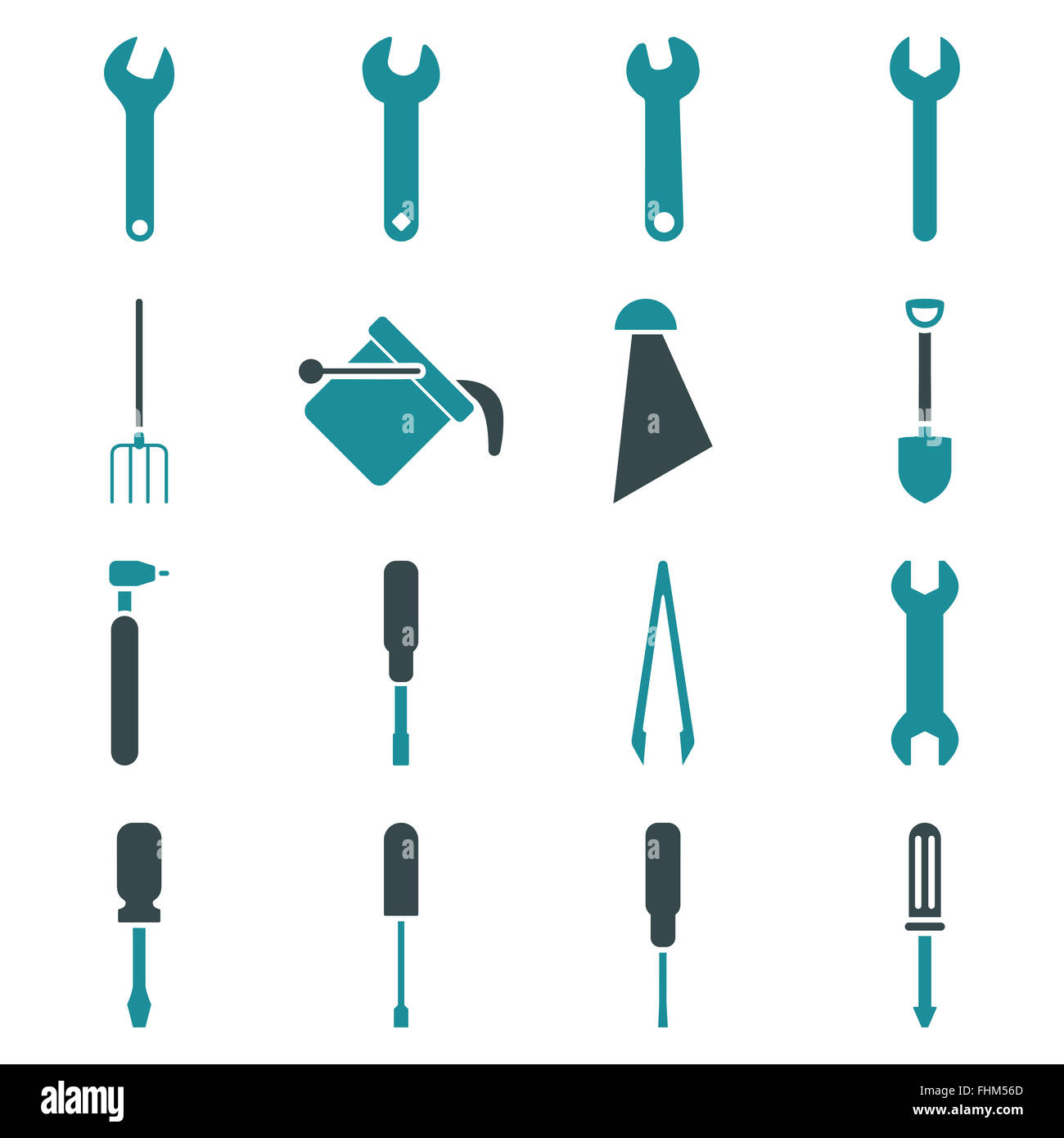 Instruments and tools icon set Stock Photo - Alamy