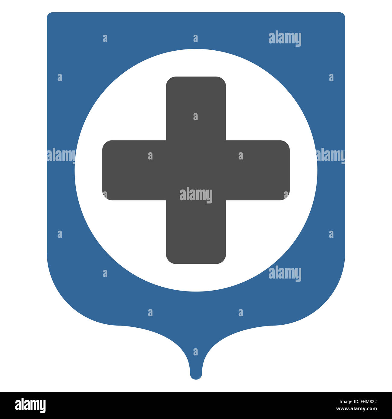 Medical Shield Icon Stock Photo - Alamy