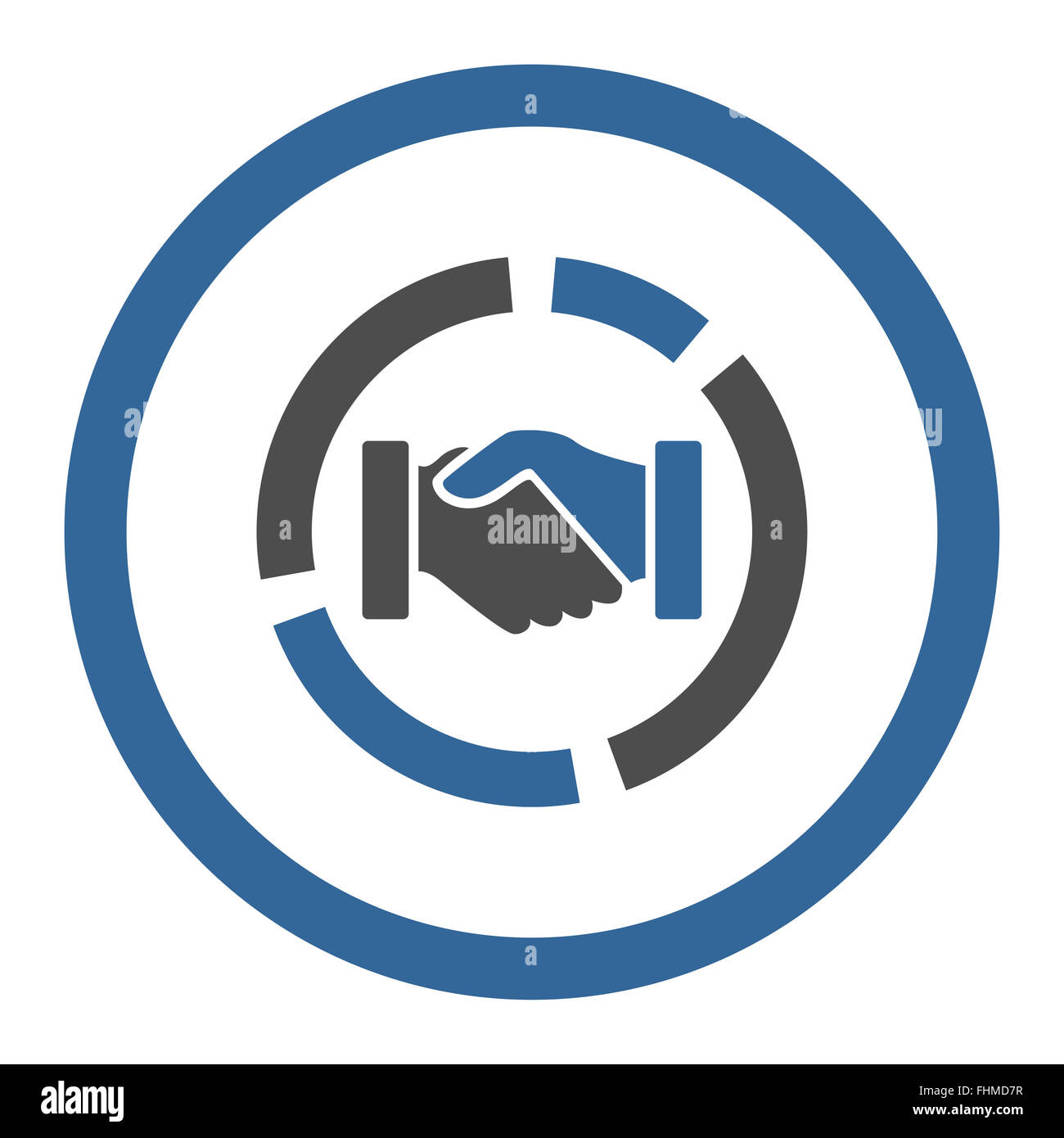 Acquisition diagram flat cobalt and gray colors rounded vector icon ...