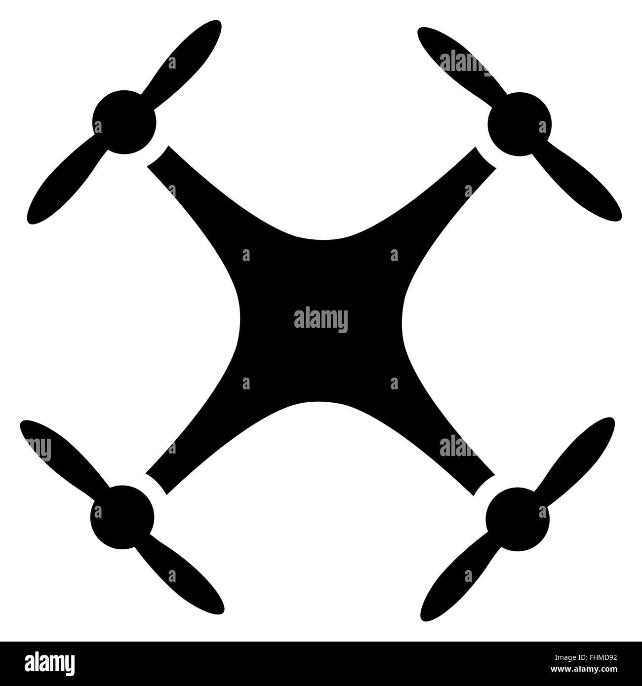 Quadcopter icon Stock Photo