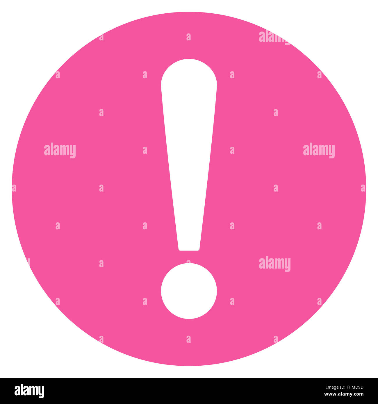 Problem flat pink color icon Stock Photo - Alamy