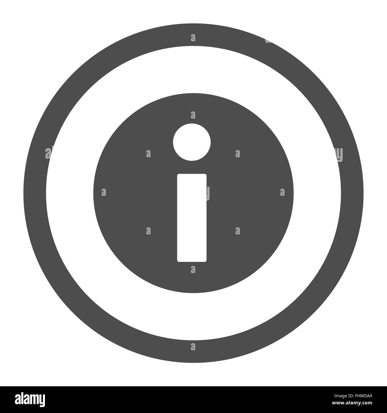Information flat gray color rounded vector icon Stock Photo - Alamy