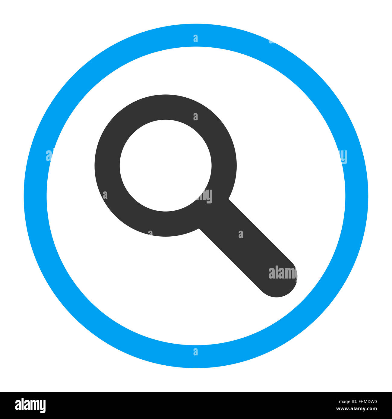 Search flat blue and gray colors rounded vector icon Stock Photo - Alamy
