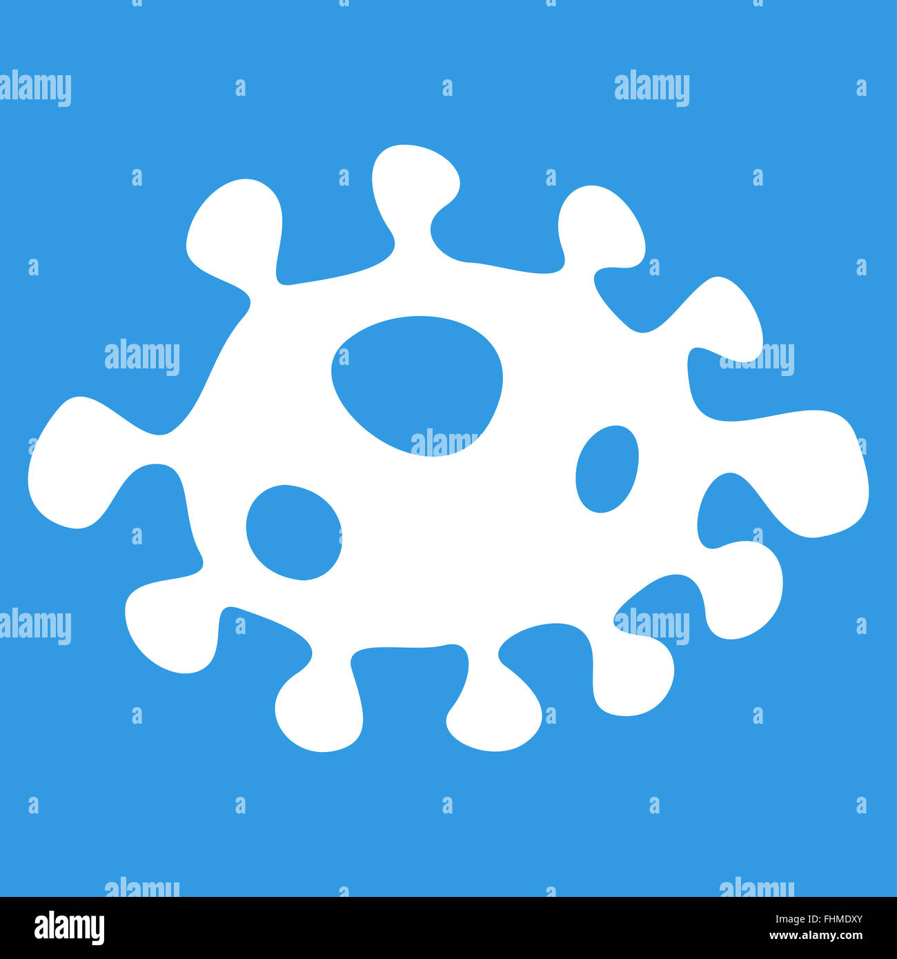 Bacteria Flat Icon Stock Photo - Alamy
