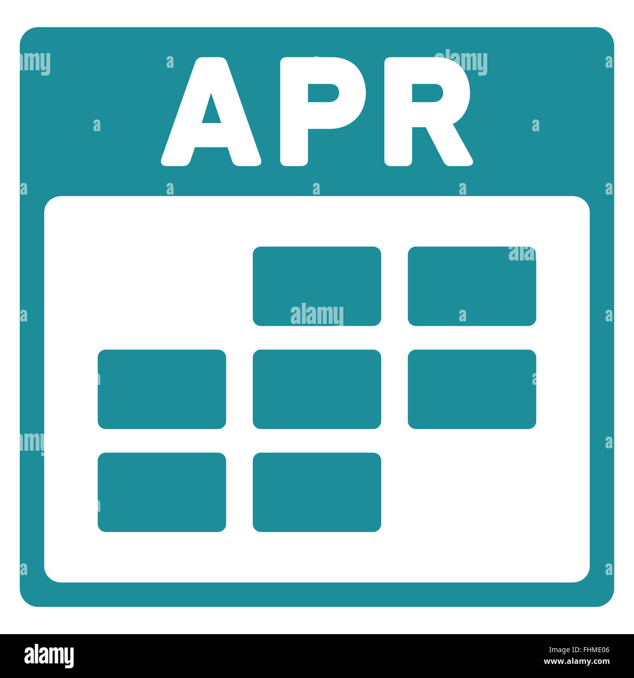 April Flat Icon Stock Photo - Alamy