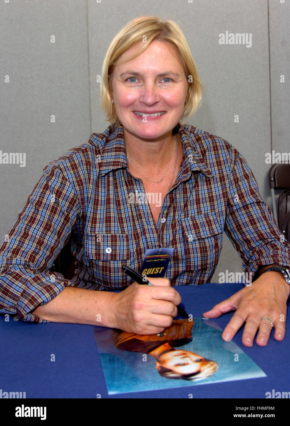 DENISE CROSBY- at collectormania 14 at the centre milton keyens Stock Photo
