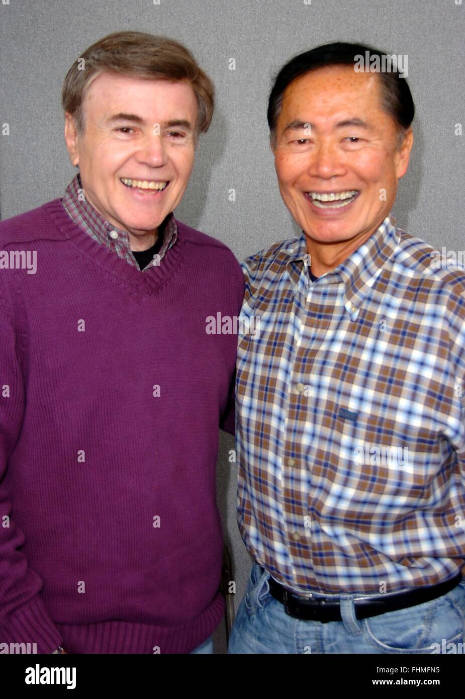 Walter Koenig  and George Takei at collectormania  mk Stock Photo