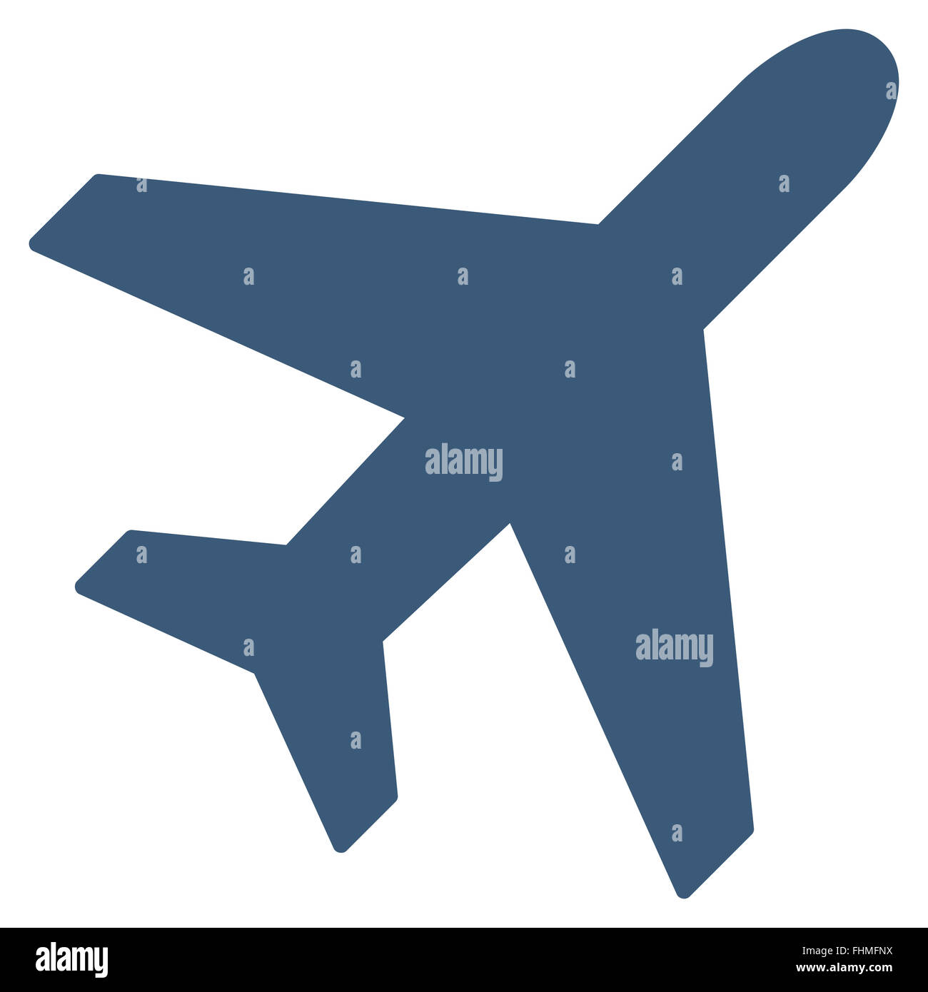 Plane Flat Icon Stock Photo - Alamy