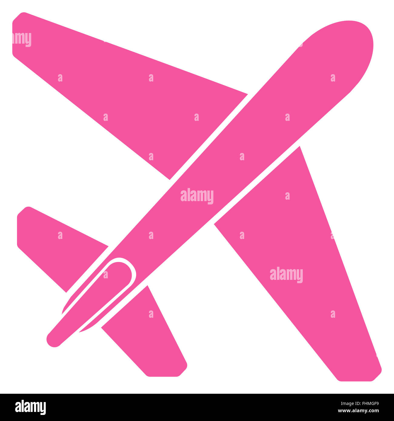 Jet Airplane Flat Icon Stock Photo - Alamy