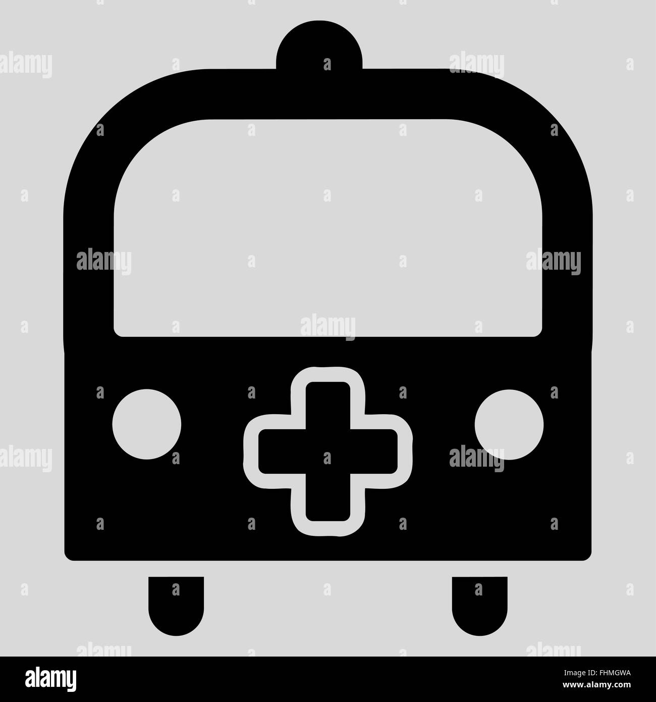 Medical Bus Icon Stock Photo - Alamy