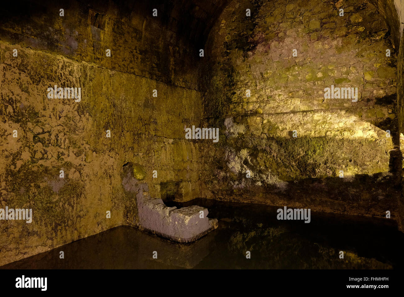 An Ancient Water Reservoir Called The Struthion Pool At The Underground Western Wall Tunnels 