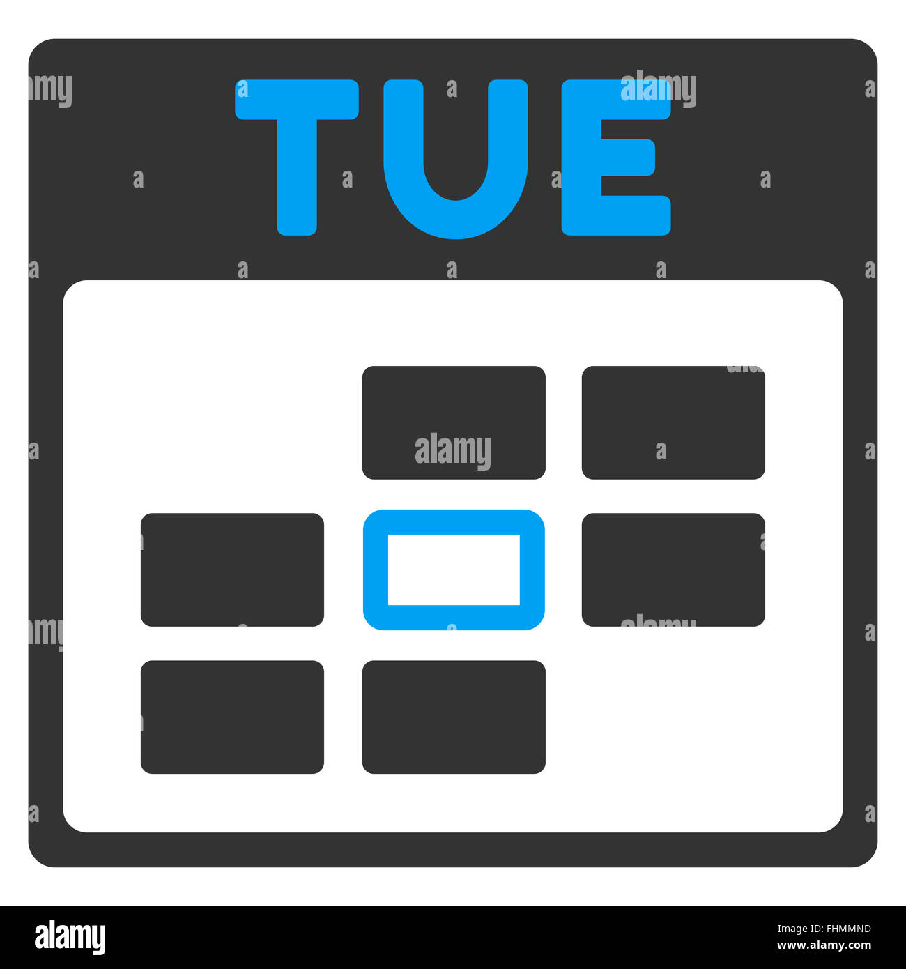Tuesday Flat Icon Stock Photo - Alamy