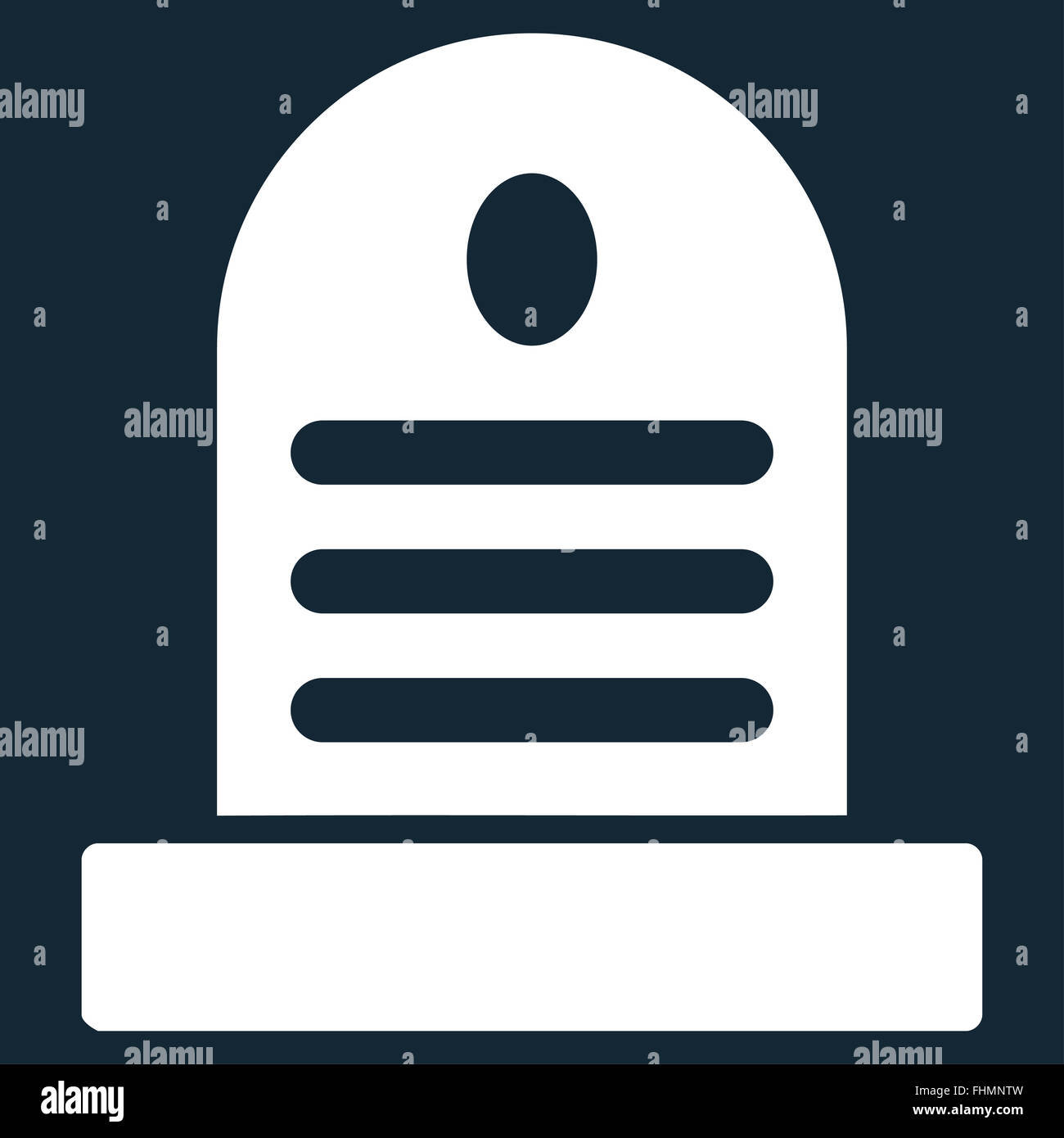 Tombstone Flat Icon Stock Photo - Alamy