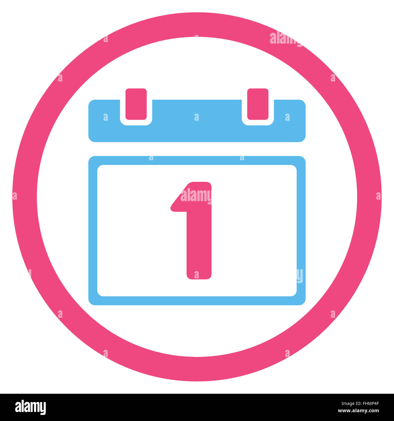 First Day Icon Stock Photo - Alamy
