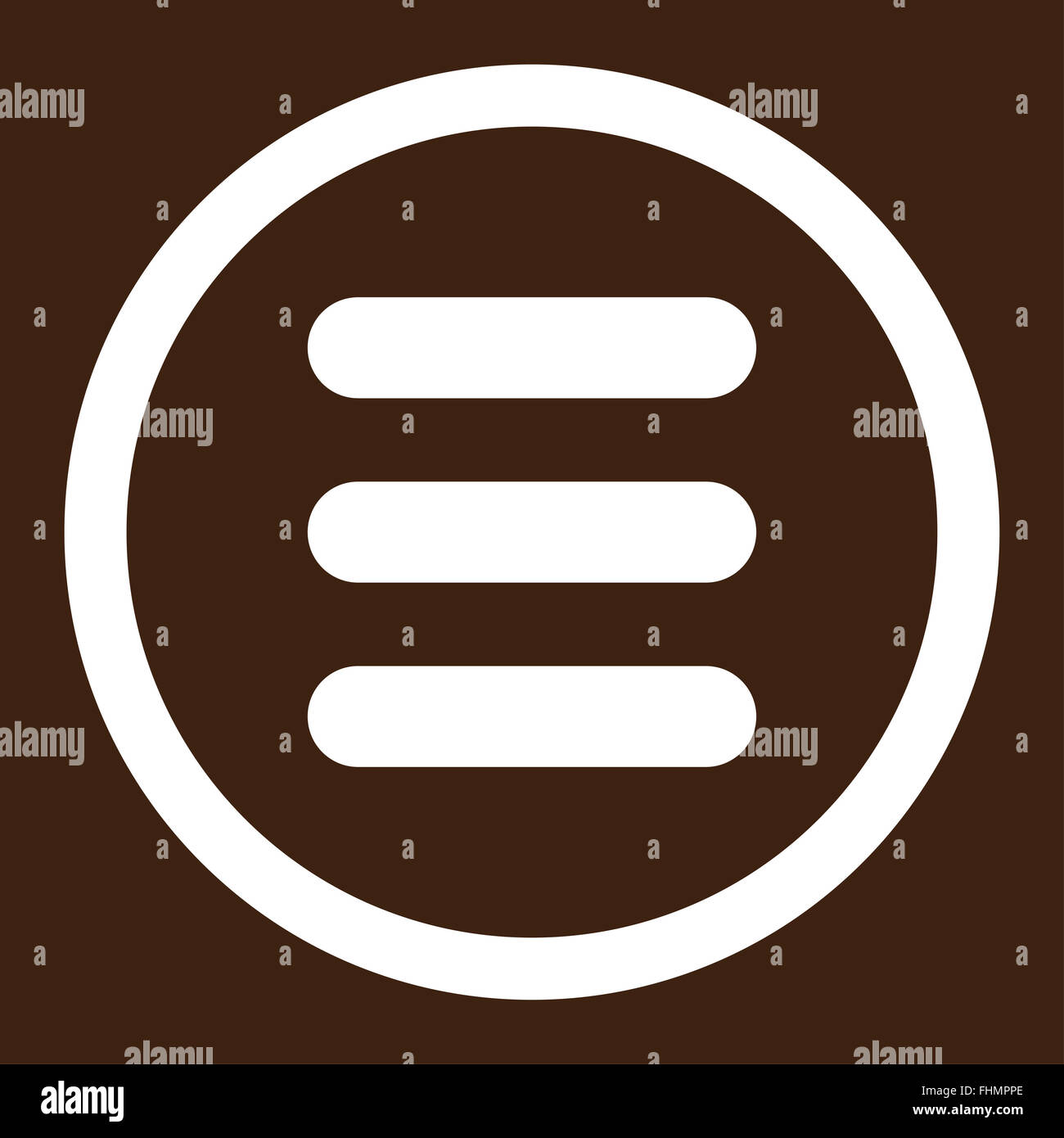 Stack flat white color rounded vector icon Stock Photo - Alamy