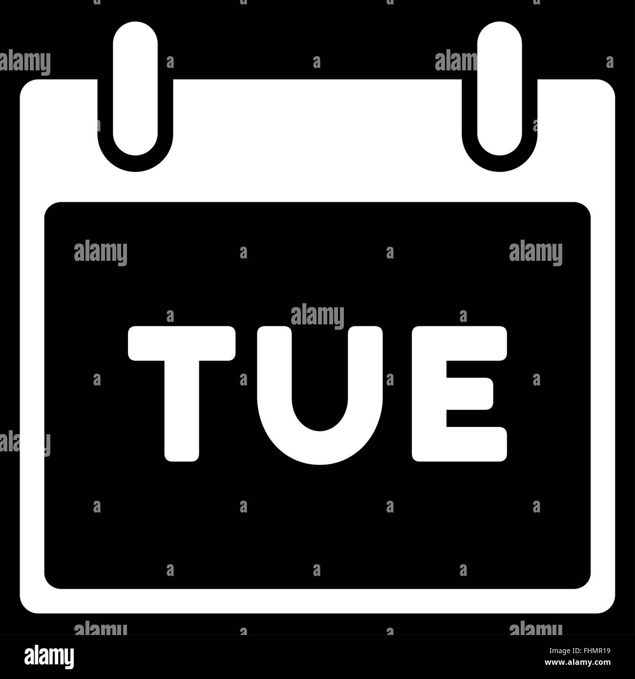 Tuesday Flat Icon Stock Photo - Alamy