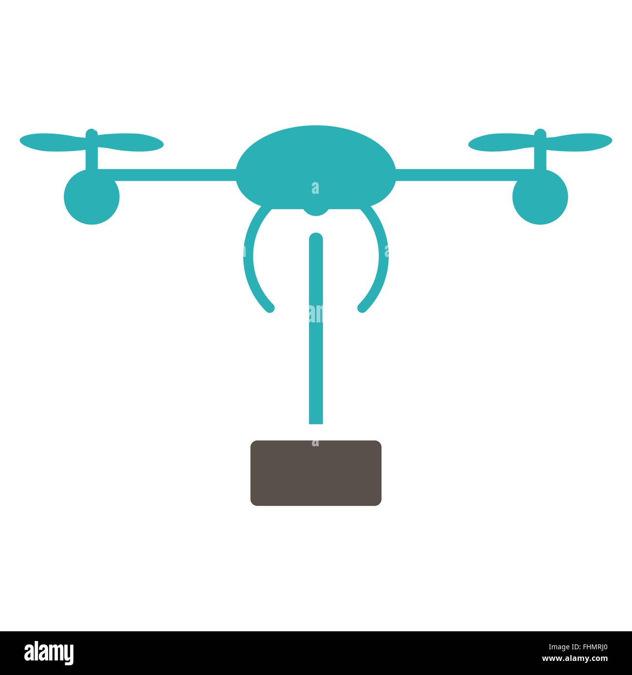 Copter shipment icon from Business Bicolor Set Stock Photo - Alamy