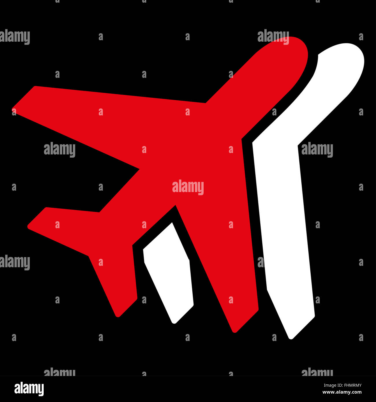 Airlines Flat Icon Stock Photo - Alamy