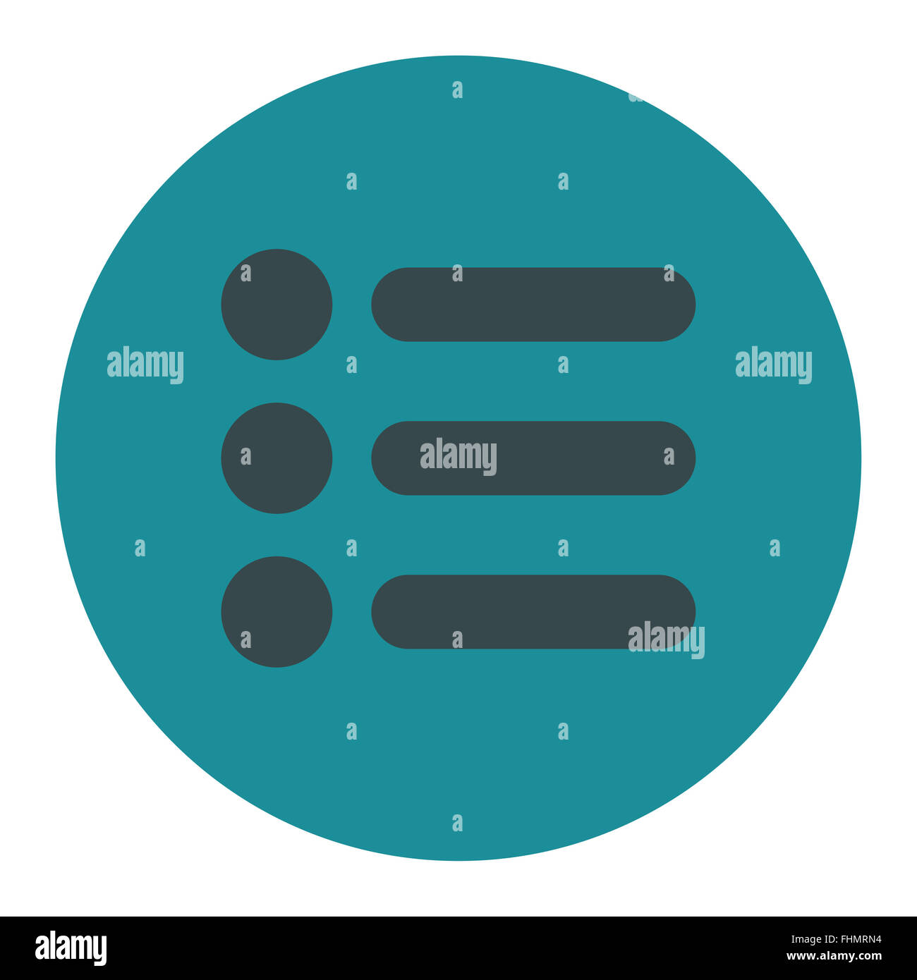 Items flat soft blue colors round button Stock Photo - Alamy