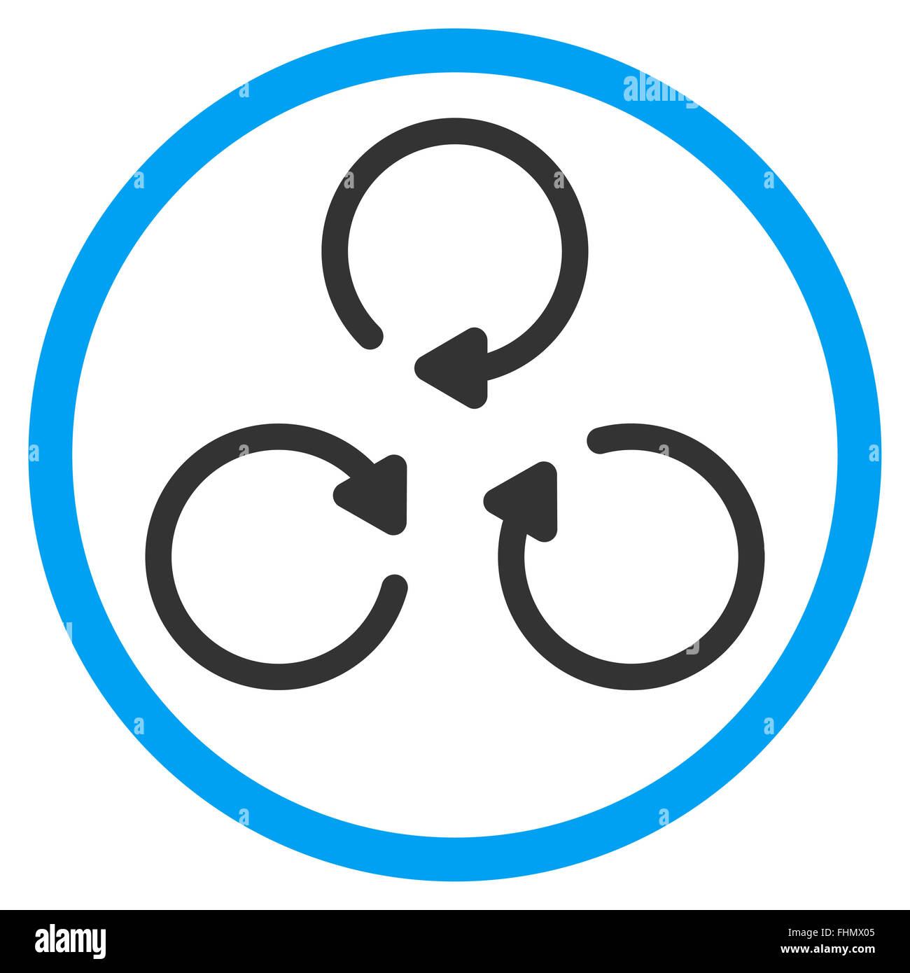 Rotation Rounded Icon Stock Photo - Alamy