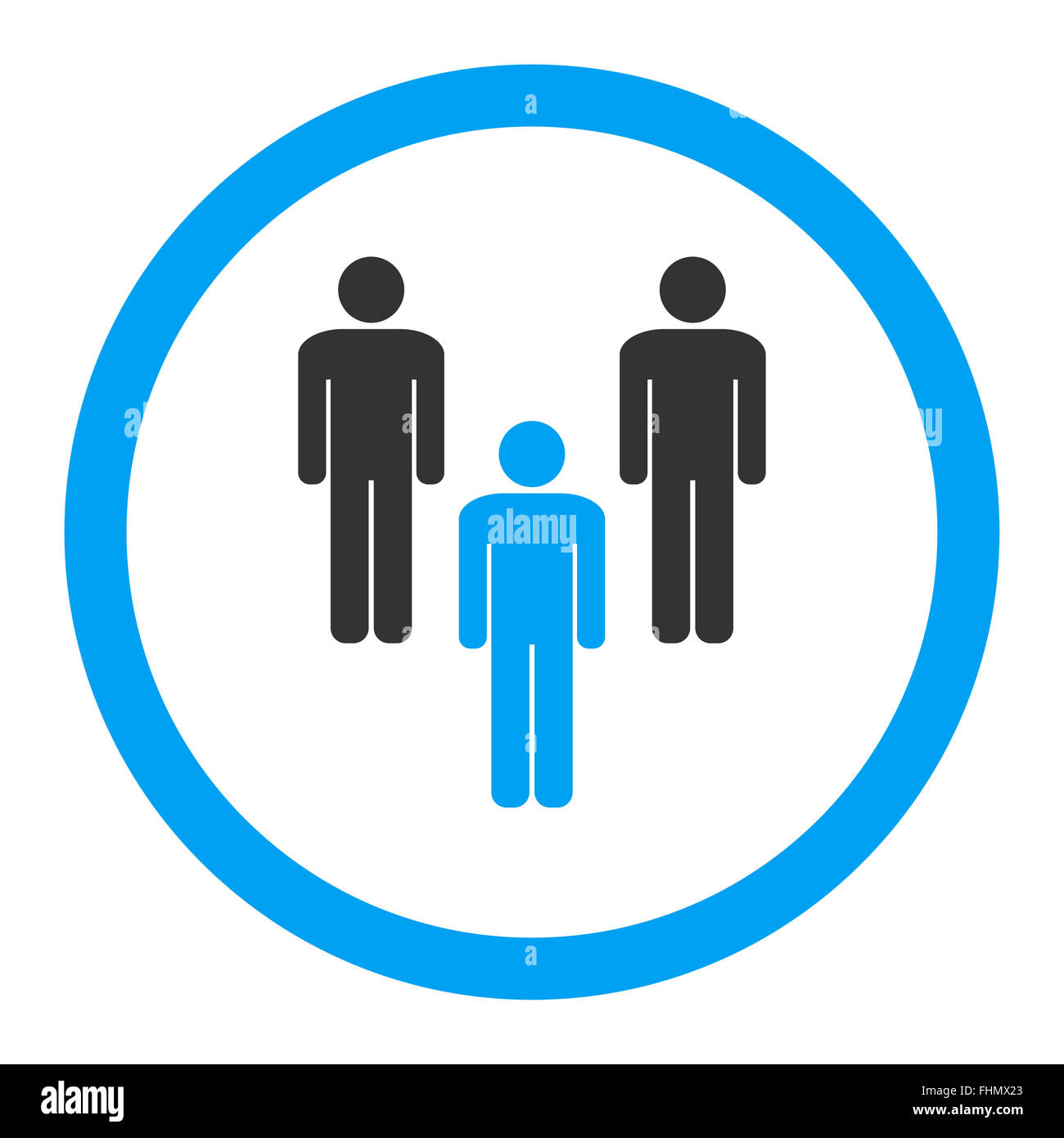 Community flat blue and gray colors rounded glyph icon Stock Photo - Alamy