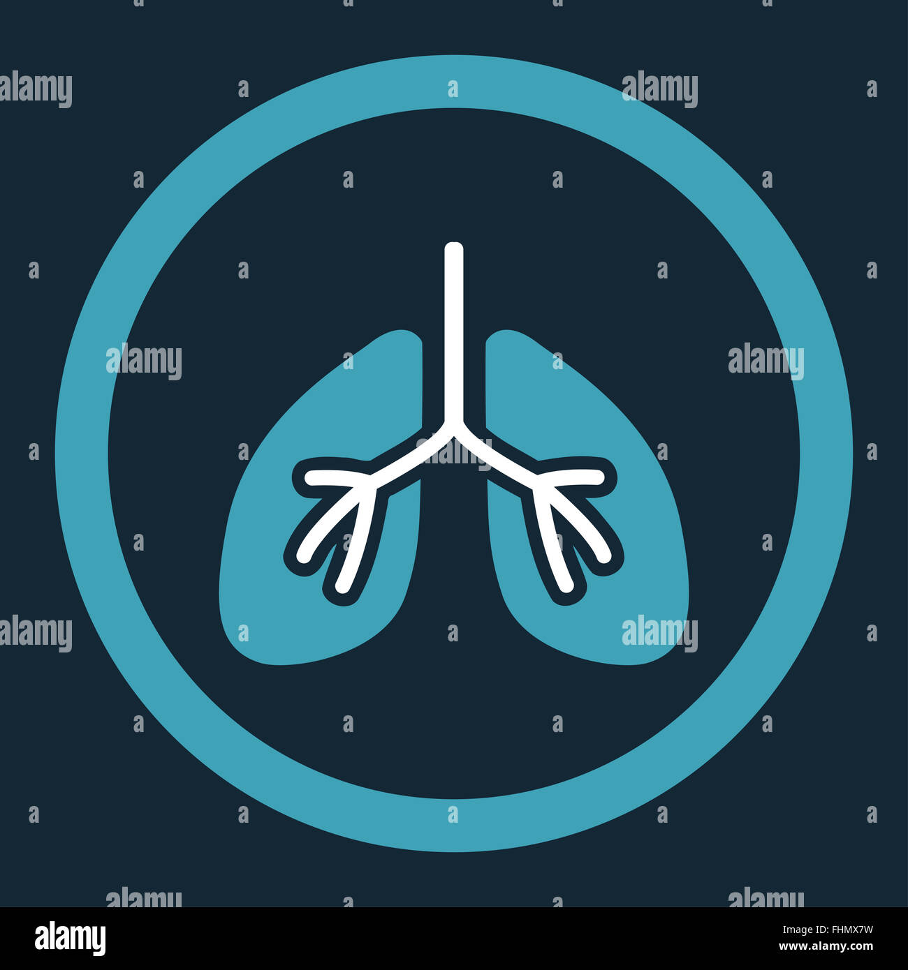Lungs Rounded Vector Icon Stock Photo - Alamy