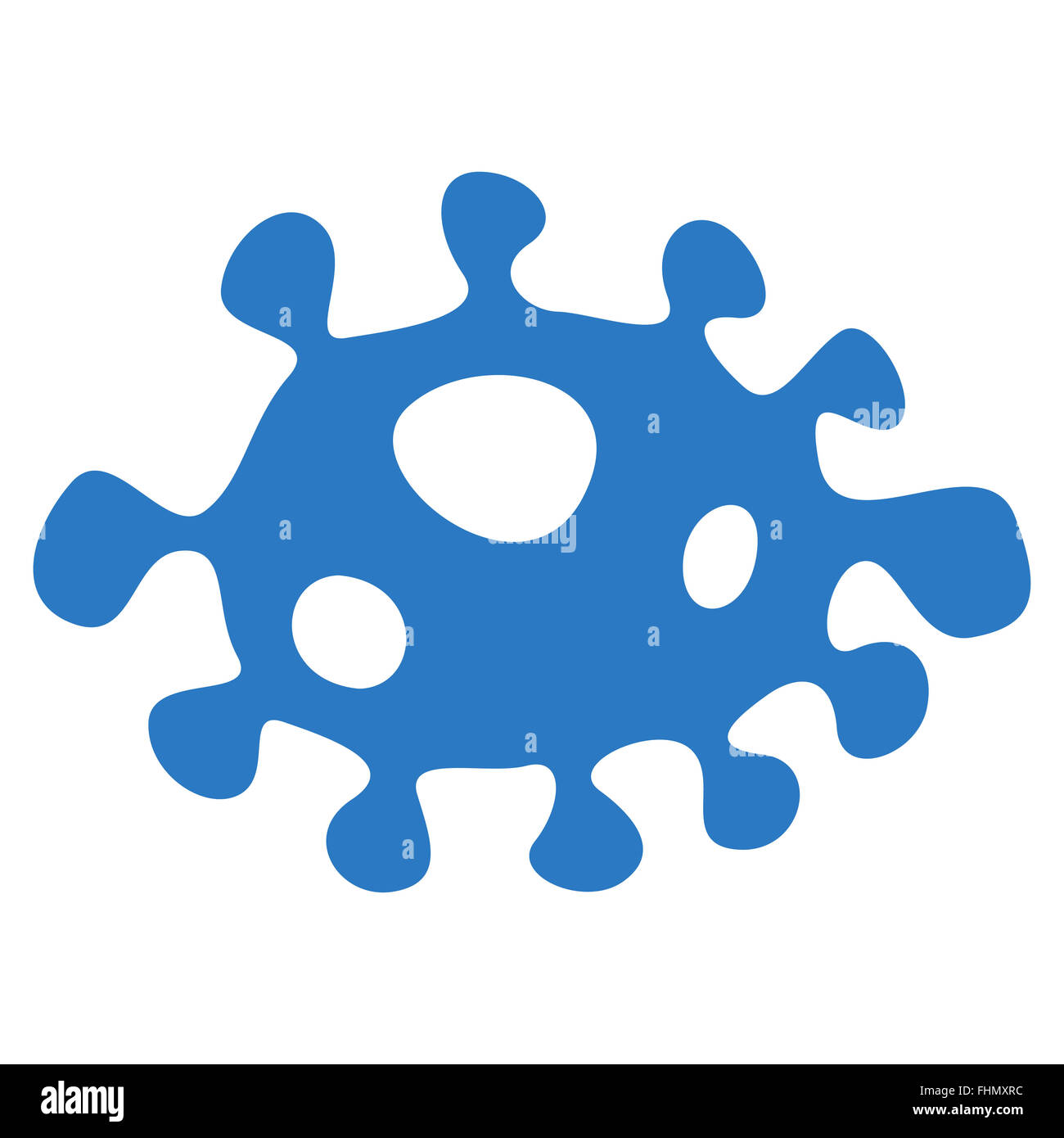 Bacteria Flat Icon Stock Photo - Alamy