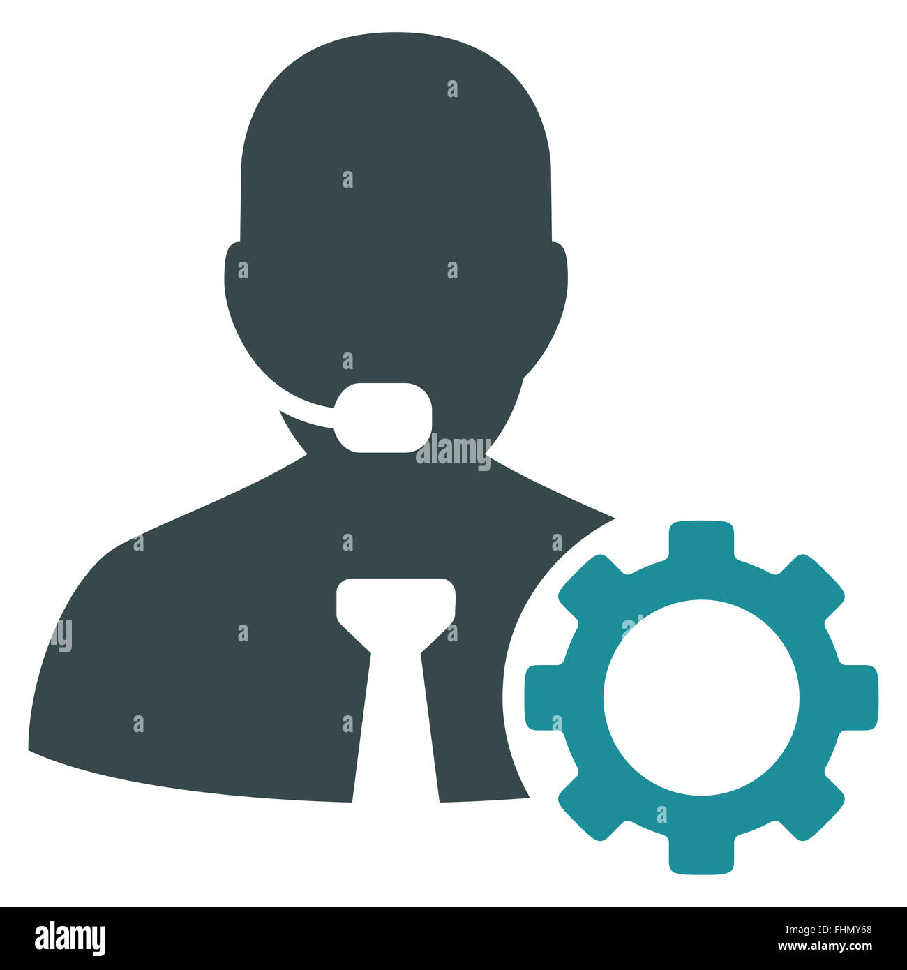 Operator Options Flat Icon Stock Photo - Alamy