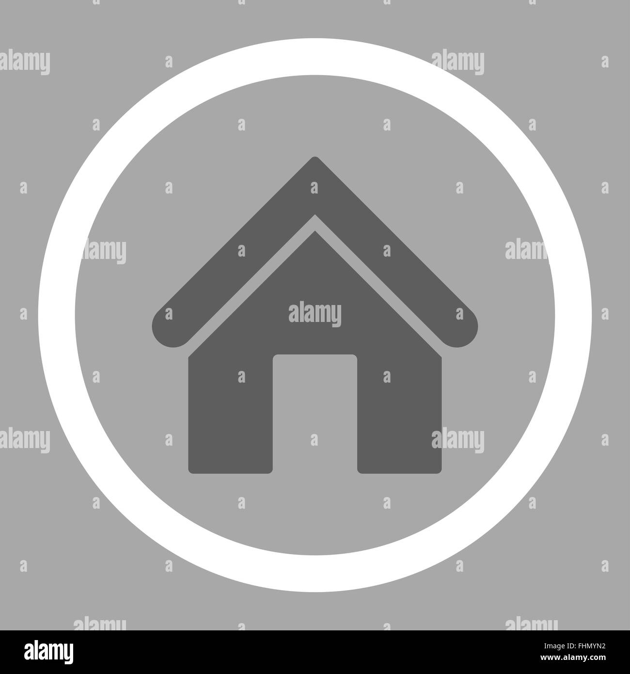 Home flat dark gray and white colors rounded vector icon Stock Photo ...